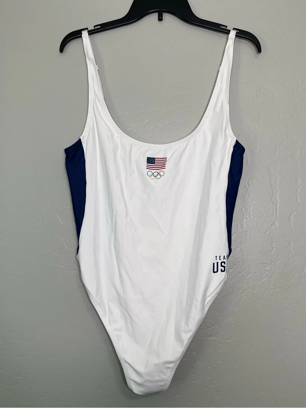SKIMS Team USA Signature Swim Olympic Scoop Neck One Piece Swimsuit Sz 2X
